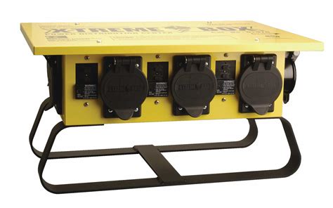 xtreme box power distribution center internal|construction site power distribution box.